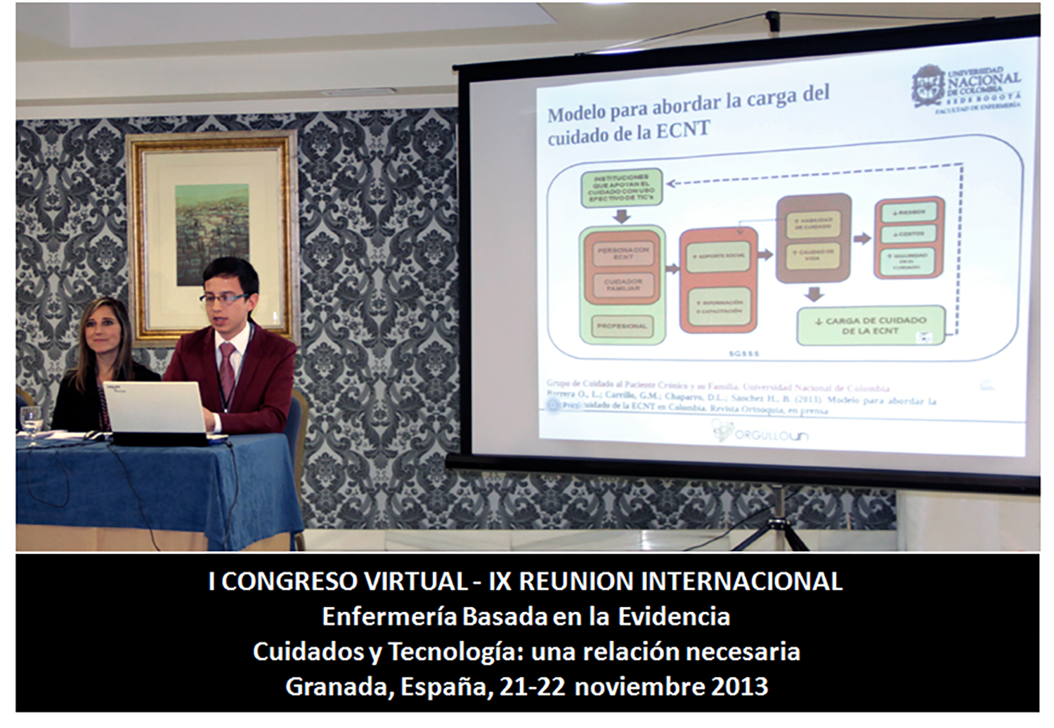 Participación en el I CONGRESO VIRTUAL - IX REUNIÓN INTERNACIONAL Enfermería Basada en la evidencia Cuidados y tecnología 2014